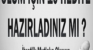 HİKAYE VAKTİ - Ölüm İçim 10 Hediye...
