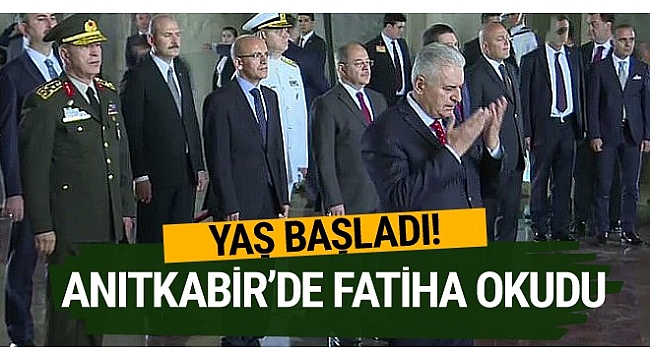 YAŞ başladı! Başbakan Anıtkabir'de Fatiha okudu