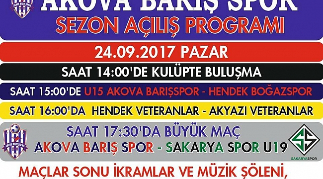 AKOVA BARIŞ SPORDAN DEV AÇILIŞ!...
