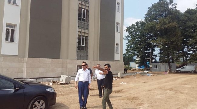 MUSTAFA ÇUHADAR, İMAM HATİP LİSESİ İNŞAATINI GEZDİ!...