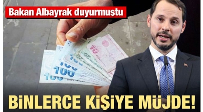 Binlerce kişiye büyük müjde