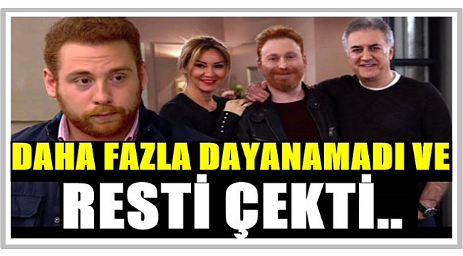 Daha fazla dayanamadı ve