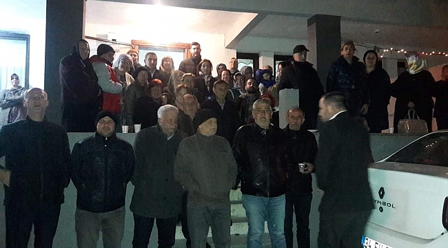 Ahmet Mercan Sarı Dede de ev toplantısı yaptı.