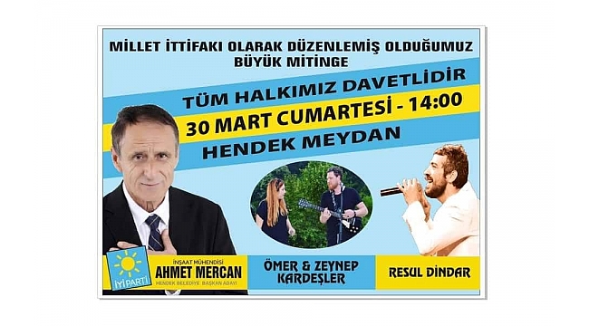 Millet İttifakından Resul Dindar Konseri...