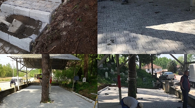 Çamlıca Köseköy Mezarlığının bakımı yapılıyor...