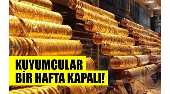 Hendek’te Kuyumcularda Kapanıyor