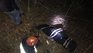 İş Makinesi Uçuruma Yuvarlandı : 1 Ölü... 