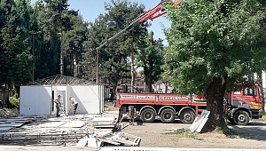 Prefabrik Binalar Sökülüyor...