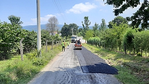 Hendek sokaklarında asfalt çalışmalarına devam...