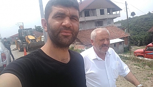 Muhtar Gülmezi, asfalt çalışması güldürdü...