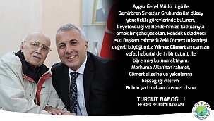 Yılmaz Cömert vefat etti.