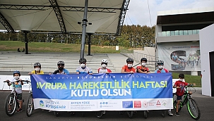 Minik bisikletçilere güvenli sürüş eğitimi...