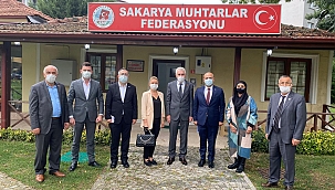 Başkan Kılıçaslan ve Ekibi Sakarya Muhtarlar Federasyonunu ziyaret etti. 