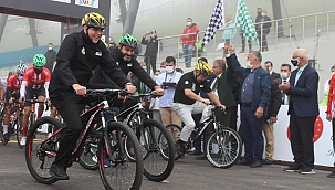 Başkan Yüce, pedal çevirdi...