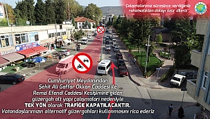 Belediyeden Kapalı Yol Uyarısı! 