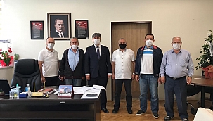 Gazetecilerden Başhekim Küçükyılmaz'a ziyaret... 