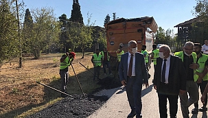 Yol çalışmaları devam ediyor...