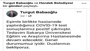Başkan Babaoğlu'nun testi pozitif... 