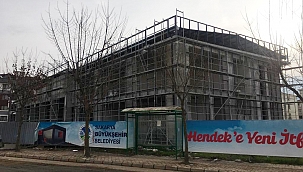 Başkan Yüce: Hendek'te inşa ettiğimiz itfaiye binasında sona yaklaştık...