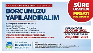 Yapılandırma başvuruları 31 Ocak'ta sona eriyor...