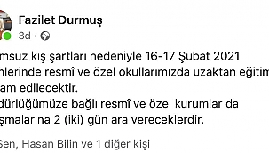 Eğitime kar engeli... 