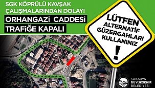 Köprülü kavşakta ulaşım alternatif güzergahlardan sağlanacak...