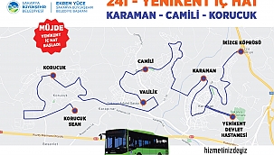 Yenikent Bölgesinde Yeni Belediye Otobüs Hattı Hizmete Başladı