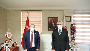Başkan Yüce'den ASKF Başkanı Yaşar Zımba'ya Tebrik Ziyareti