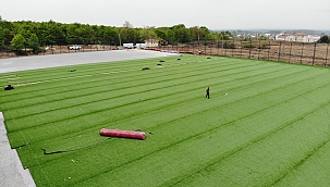 Sentetik Çim Saha Bayram sonunda hazır...