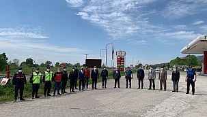 Kaymakam Acır, denetim noktalarını ziyaret etti.