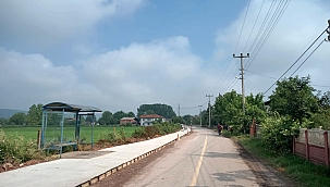 Doğancılarda Beton Yaya Yolu Tamamlandı