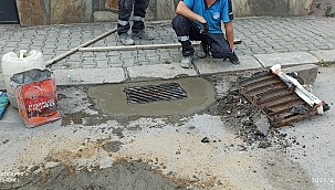Büyükşehirden yağmur mazgallarına müdahale 