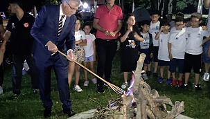 İlk ateşi Ekrem Yüce yaktı