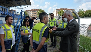 Başkan Babaoğlu Stat Çalışmalarını İnceledi