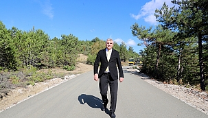 Beton yol çalışmaları devam ediyor 