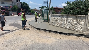 Büyükşehir, Beton Yaya Yolları İle Yaya Güvenliğini Arttırıyor