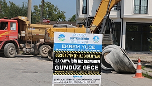 Büyükşehir Güneşler’de Bin Metrelik Yağmursuyu İmalatına Başladı