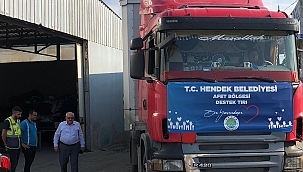Hendek Belediyesinden Afet Bölgesine Gıda ve Su Yardımı