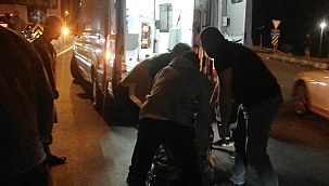 Motosiklete çarptı. 2 Yaralı... 