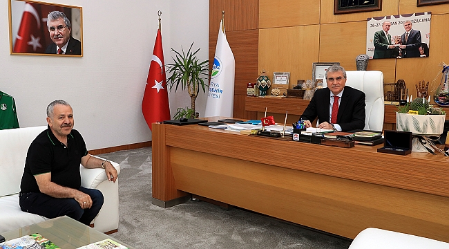 Şaban Dişliden Ekrem Yüce'ye Ziyaret