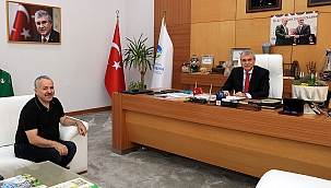 Şaban Dişliden Ekrem Yüce'ye Ziyaret