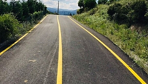 Büyükşehir’den güvenli ulaşım için 9 bin 300 metrelik yol çizgisi