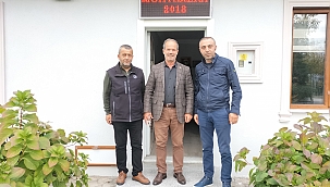 Başkan Tutkun'dan Muhtar İskefiyeli'ye ziyaret...