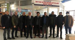 Başkan Ergül'den Seyyar Giyim Satıcıları Odasına Ziyaret