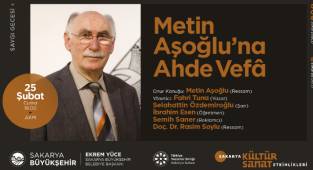 Metin Aşoğlu saygı gecesinde sevenleriyle buluşacak