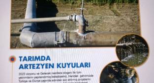 Tarımda artezyen kuyuları sözü...
