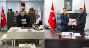 Emniyet Müdürü İlhan ve Jandarma Komutanı Sercan'a Almanak Ziyareti...