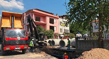 3 bin 500 metrelik yeni yağmursuyu hattı