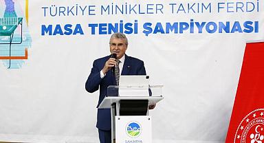 Türkiye Minikler Masa Tenisi Şampiyonası başladı