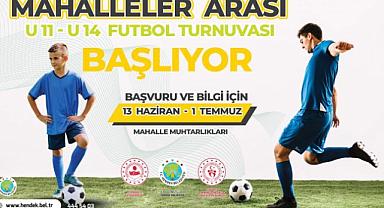 Mahalleler arası futbol turnuvası başlıyor 